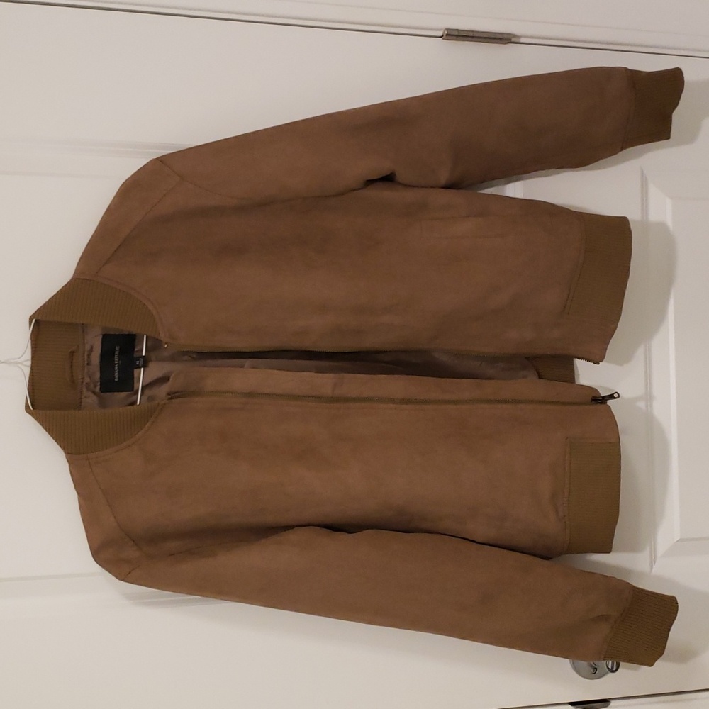Suede Bomber Jacket